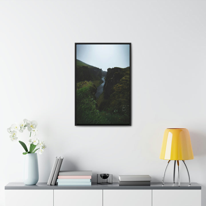 A View of the River - Canvas with Frame