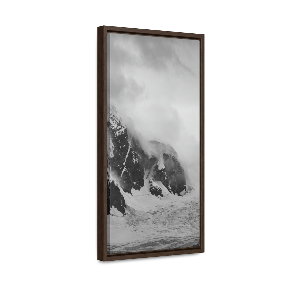 The Mist Descends in Black and White - Canvas with Frame