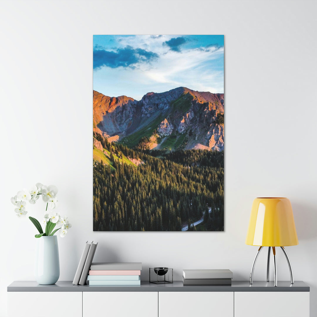 Fading Mountain Light - Canvas