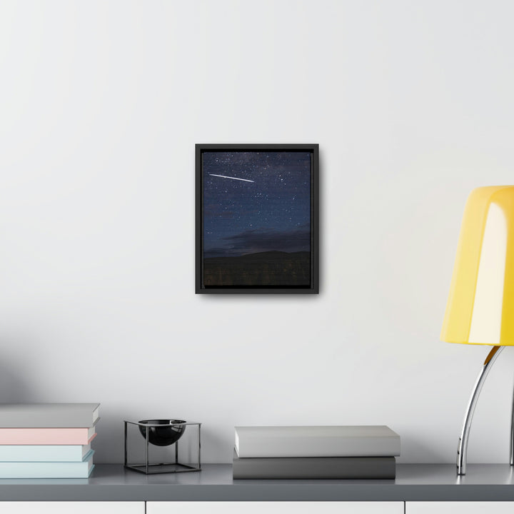 Starlink Above the Canyon - Canvas with Frame