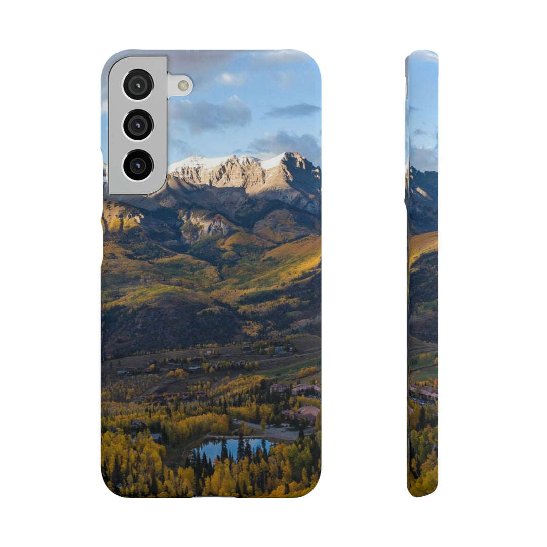 Glowing Mountainside - Phone Case