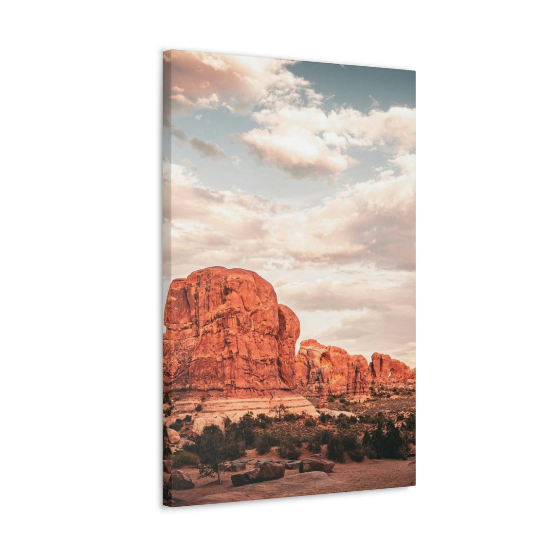 A Desert Sunset - Canvas