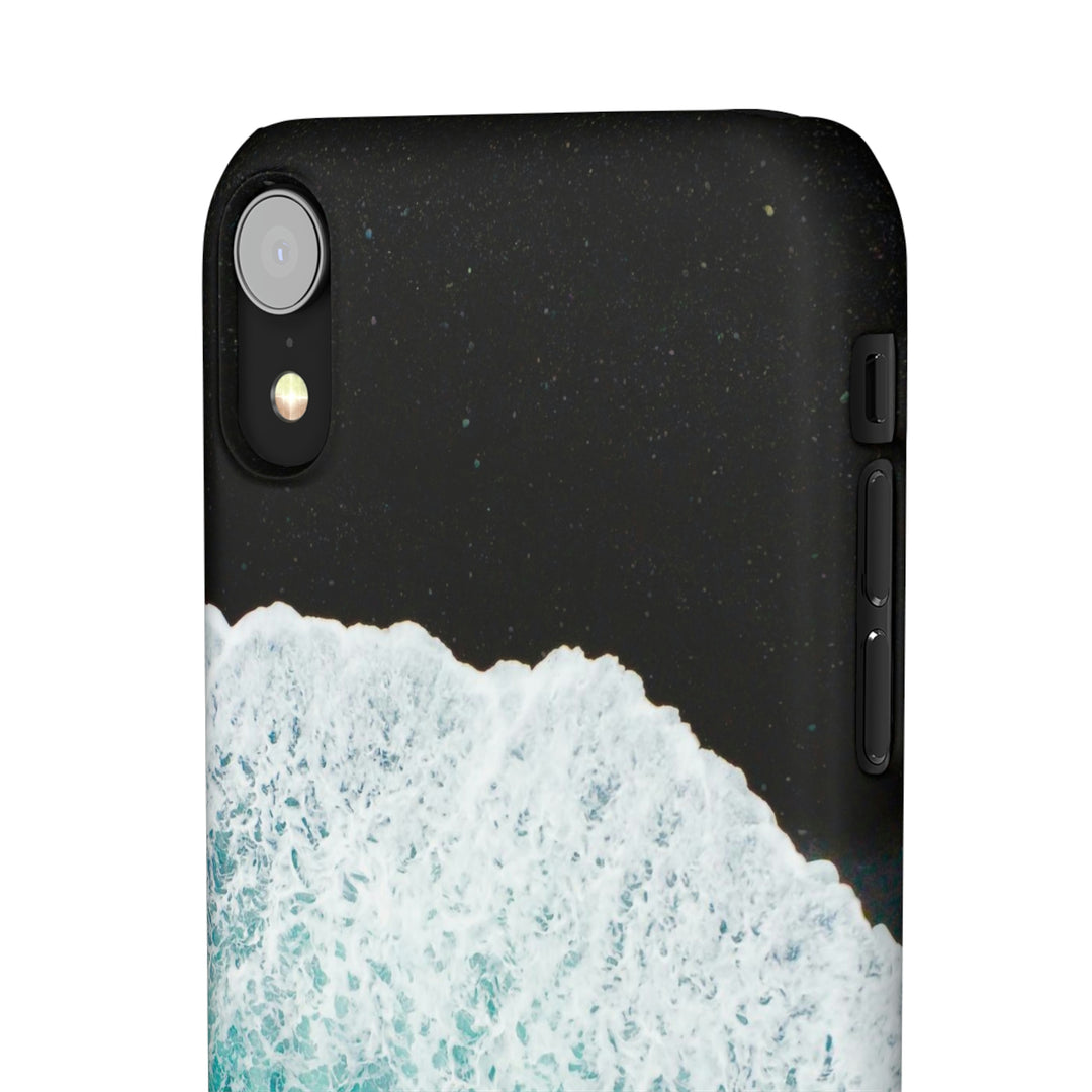 A Wave on Volcanic Sand - Phone Case