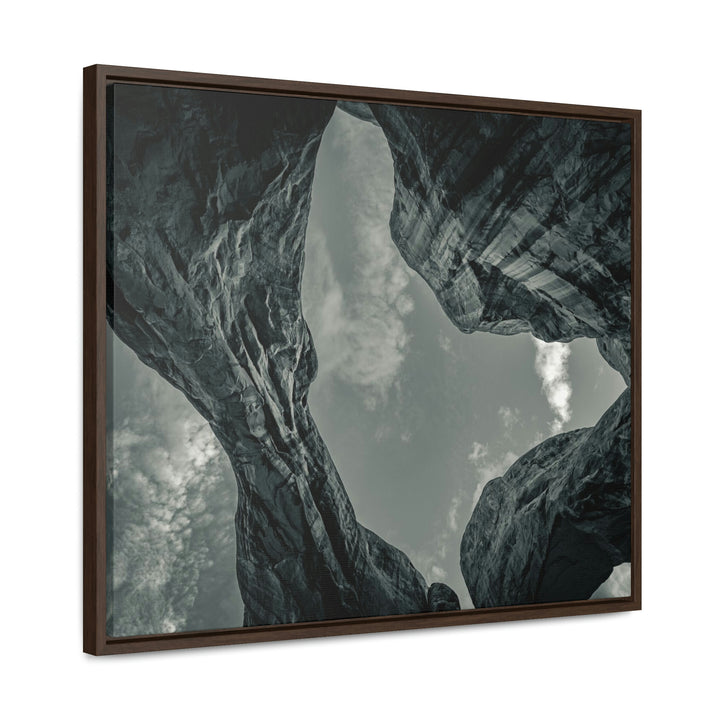 Natural Frames Part 3 in Black and White - Canvas with Frame