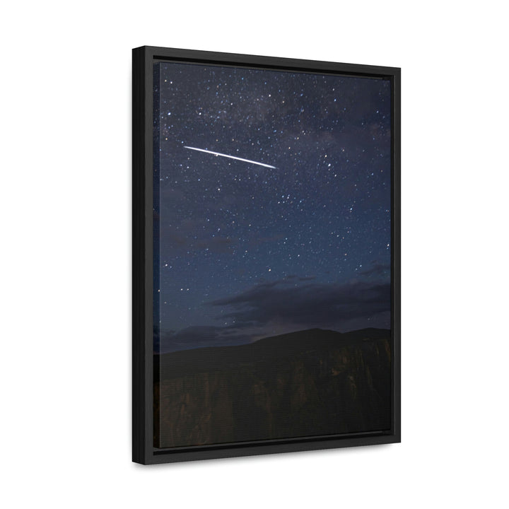 Starlink Above the Canyon - Canvas with Frame