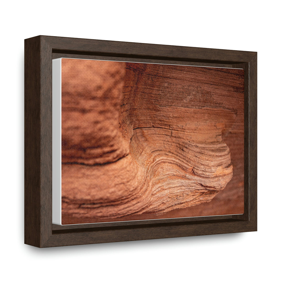 Sedimentary Rock Curves - Canvas with Frame