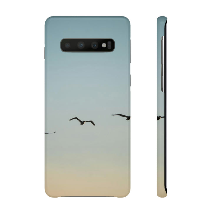 Brown Pelicans in Flight - Phone Case