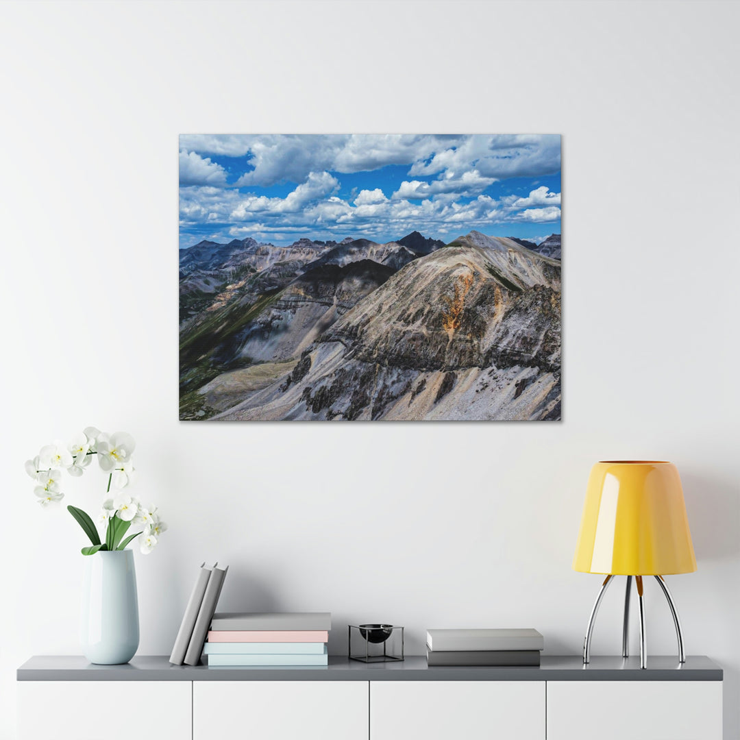 Imogene Pass From the Air - Canvas