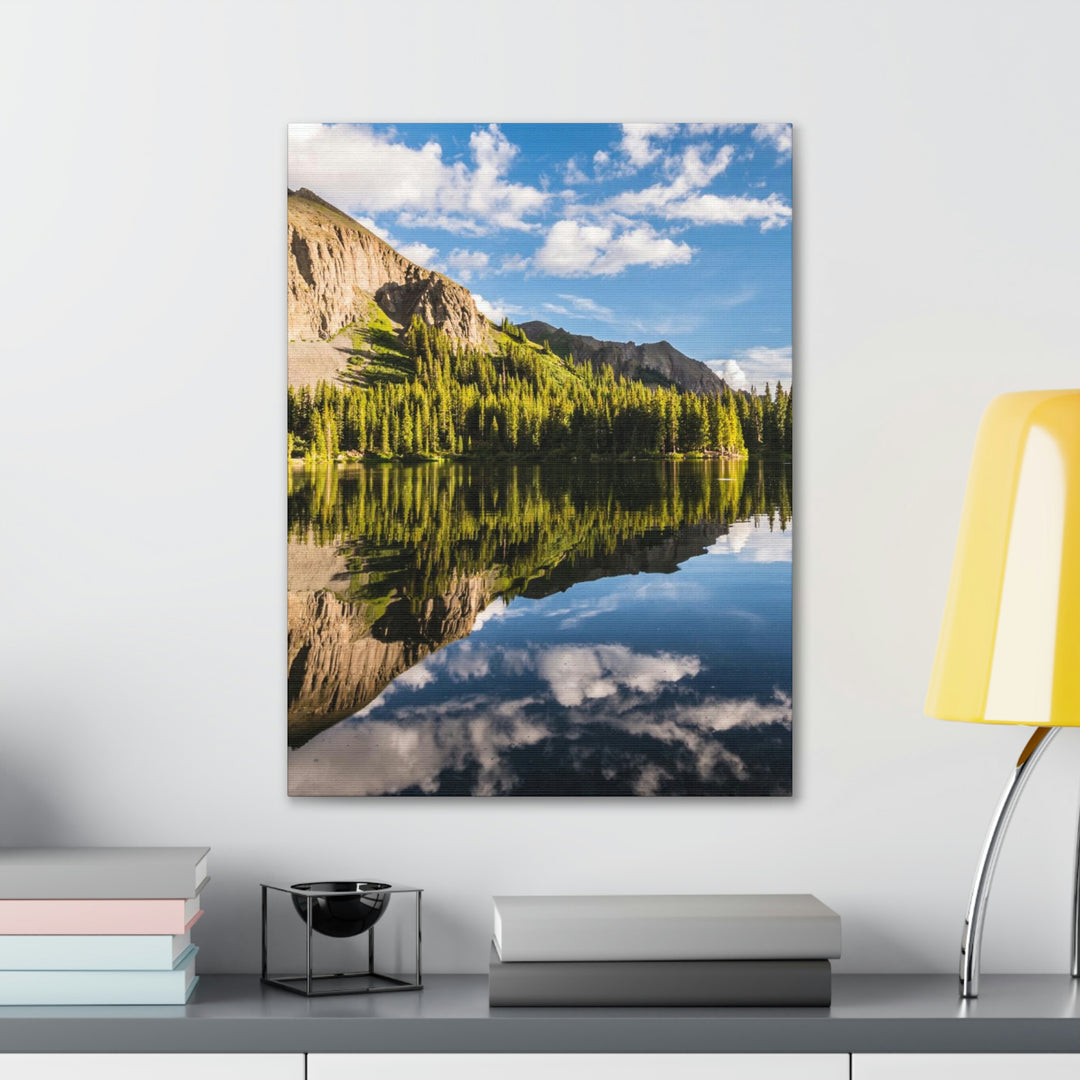 Mountain Scene Reflected - Canvas