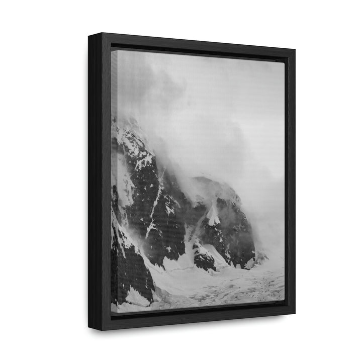 The Mist Descends in Black and White - Canvas with Frame