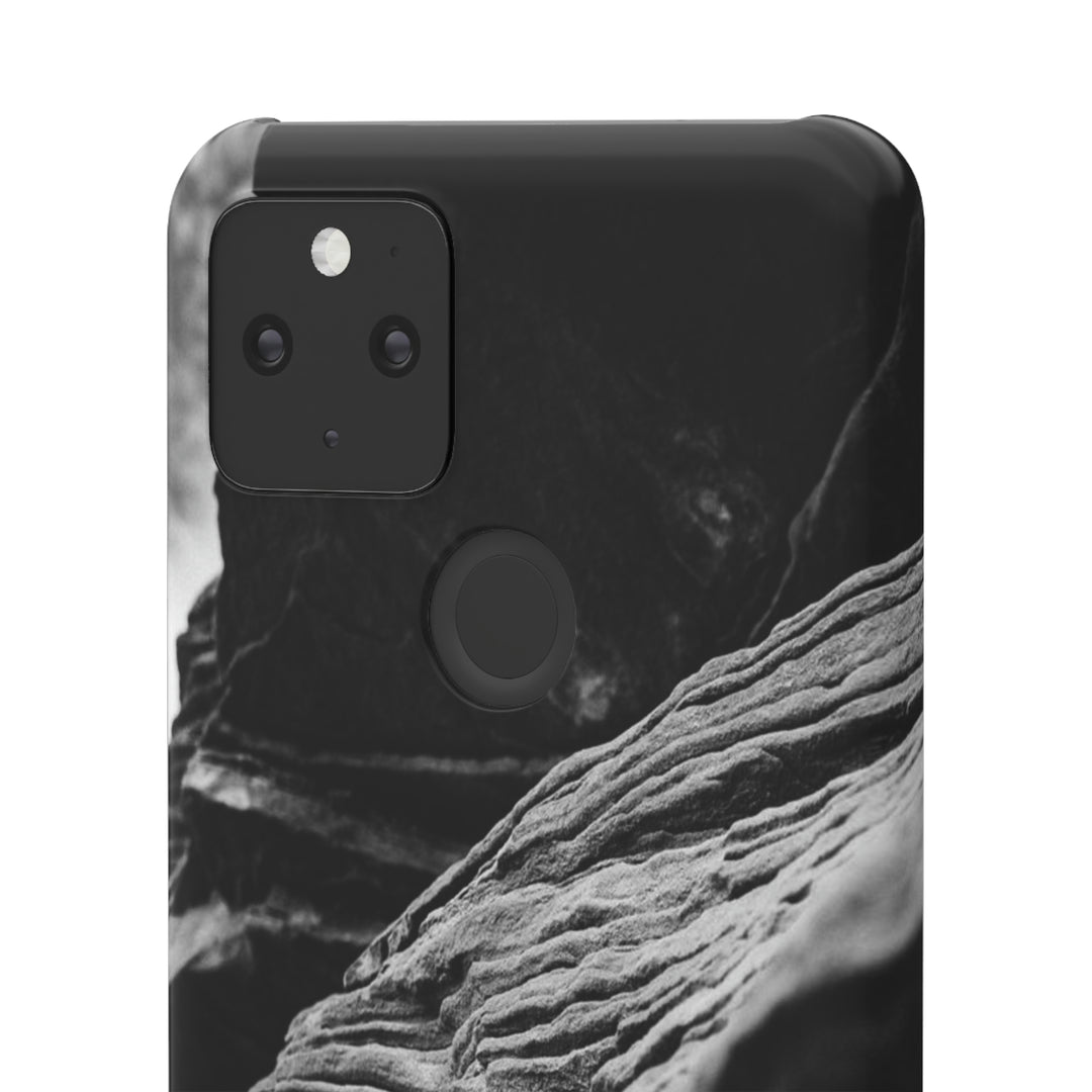 Layers of Rock in Black and White - Phone Case