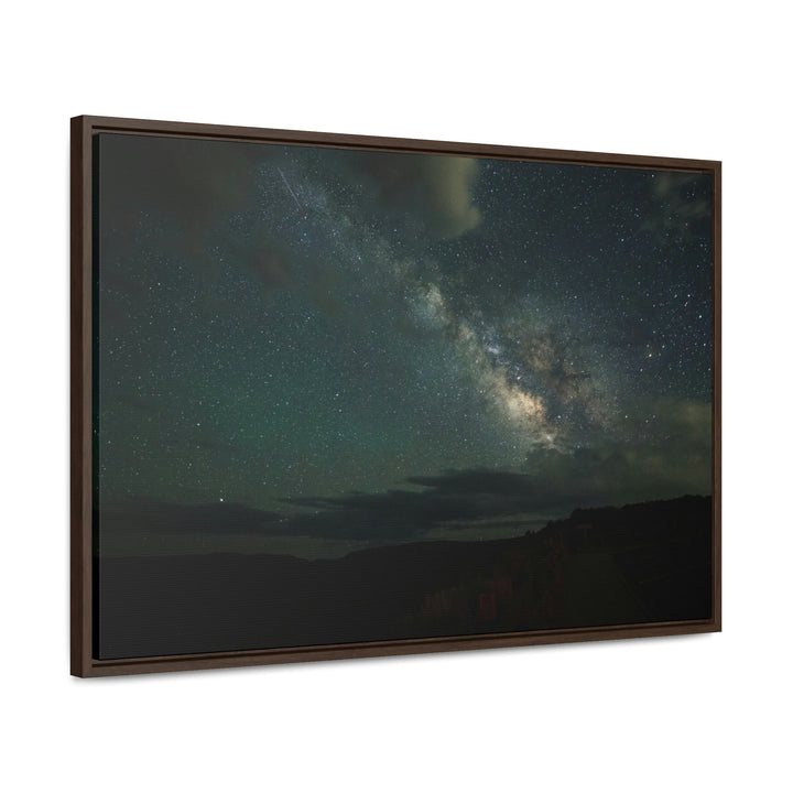 Milky Way Through the Clouds Part 2 - Canvas with Frame