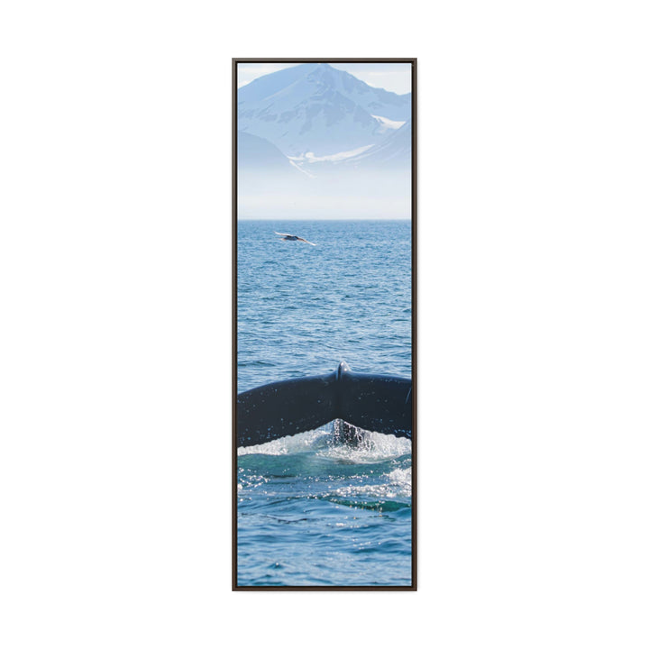 A Whale and A Mountain - Canvas with Frame