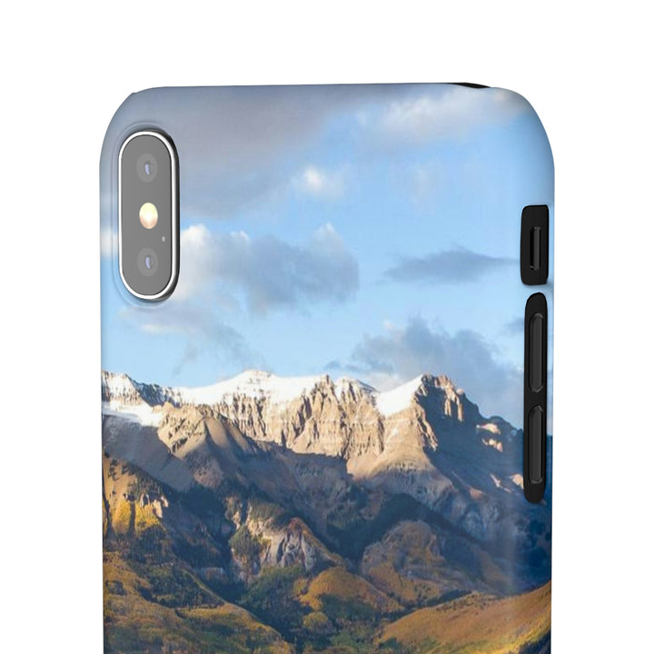 Glowing Mountainside - Phone Case