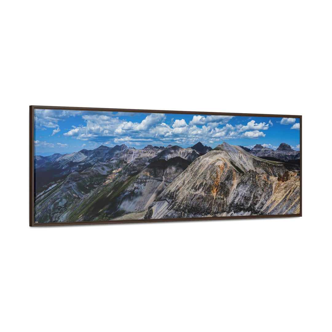 Imogene Pass From the Air - Canvas with Frame