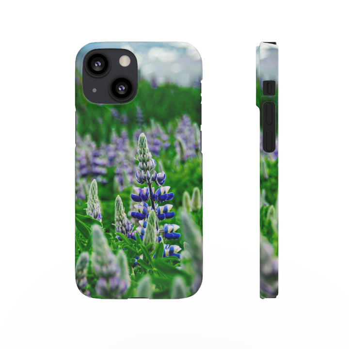 Glowing Lupin with Mountains - Phone Case