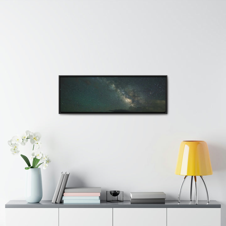 Milky Way Through the Clouds Part 2 - Canvas with Frame