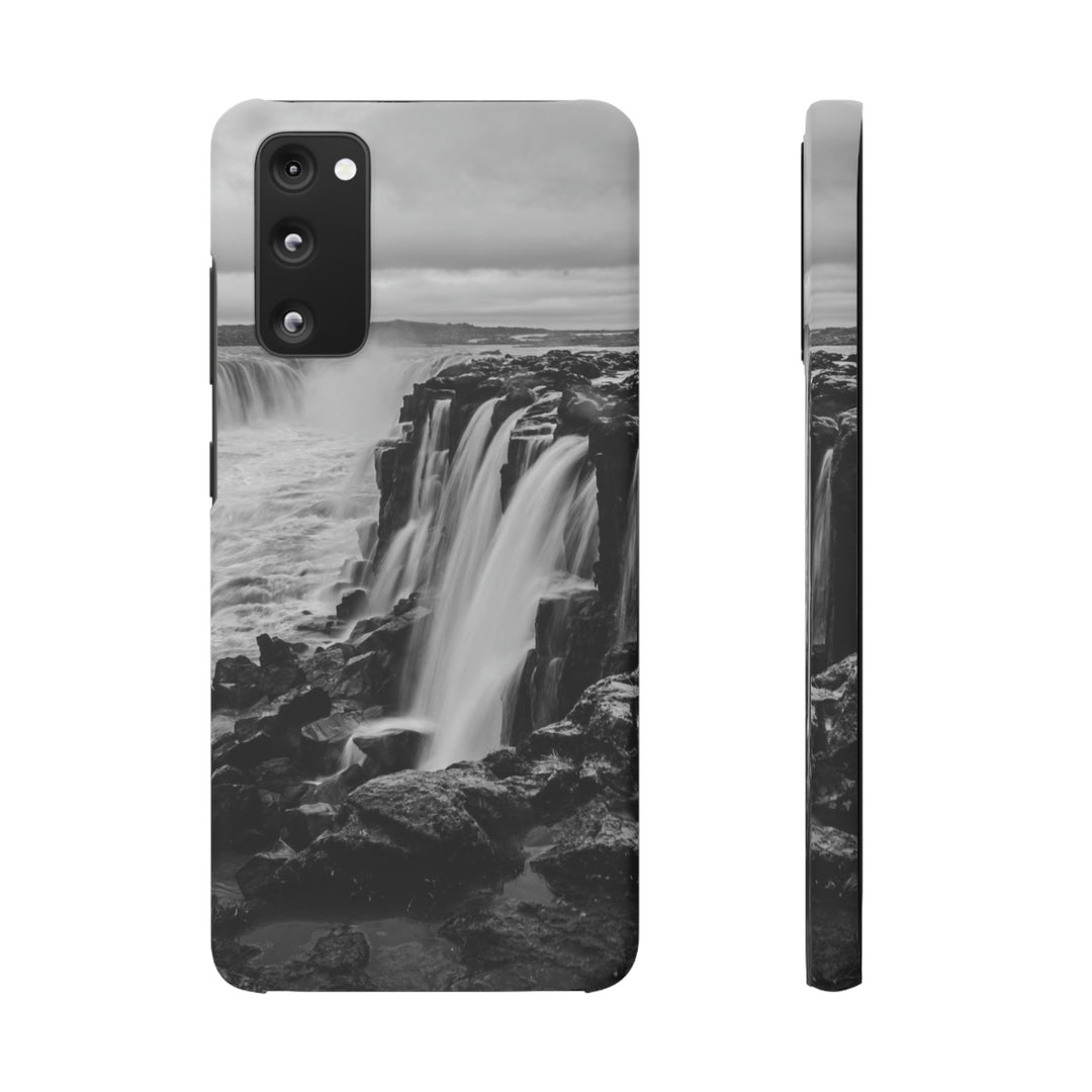 Selfoss in Black and White - Phone Case