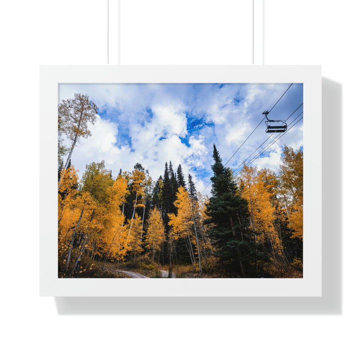 Chairlift in Suspension - Framed Print