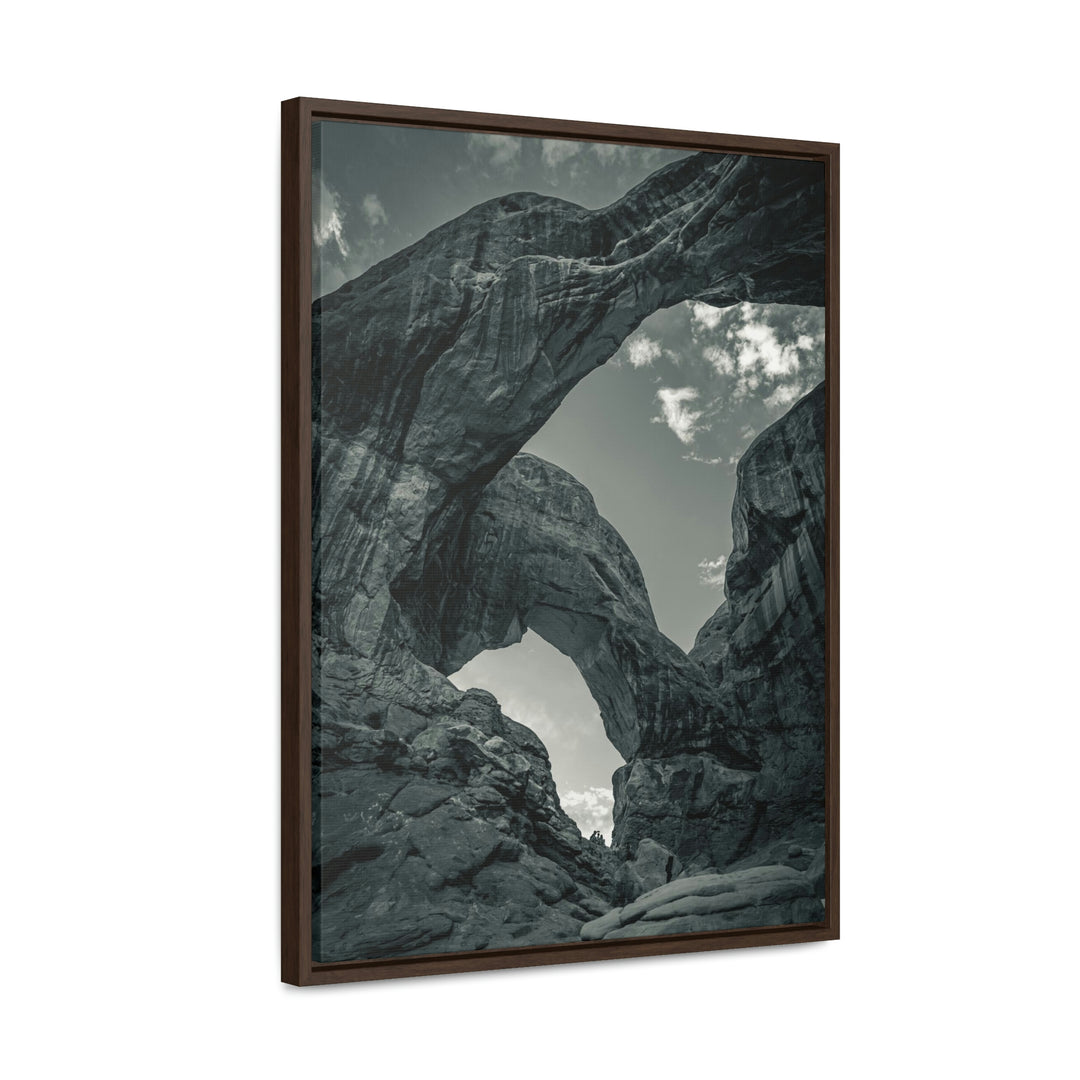 Natural Frames Part 4 in Black and White - Canvas with Frame