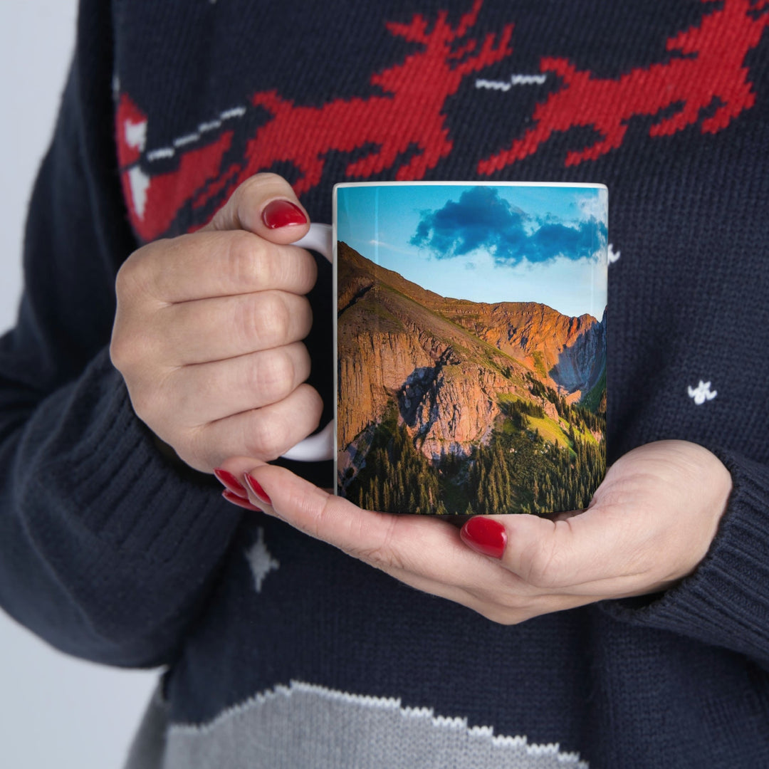 Fading Mountain Light - Ceramic Mug 11oz - Visiting This World