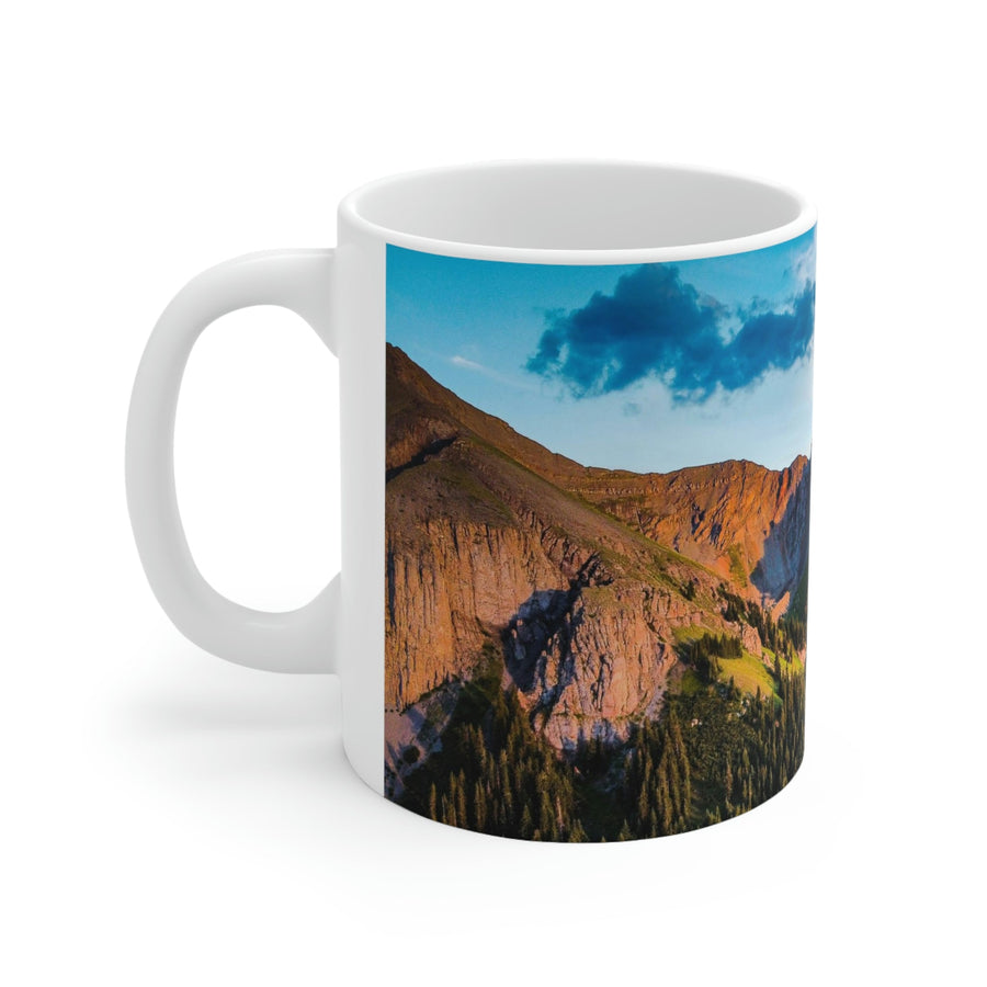 Fading Mountain Light - Ceramic Mug 11oz - Visiting This World