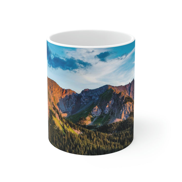 Fading Mountain Light - Ceramic Mug 11oz - Visiting This World