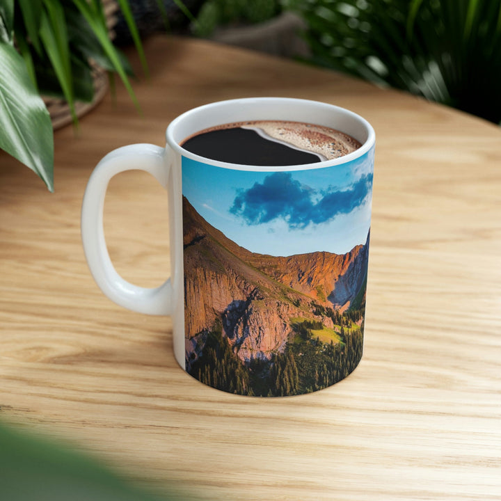 Fading Mountain Light - Ceramic Mug 11oz - Visiting This World