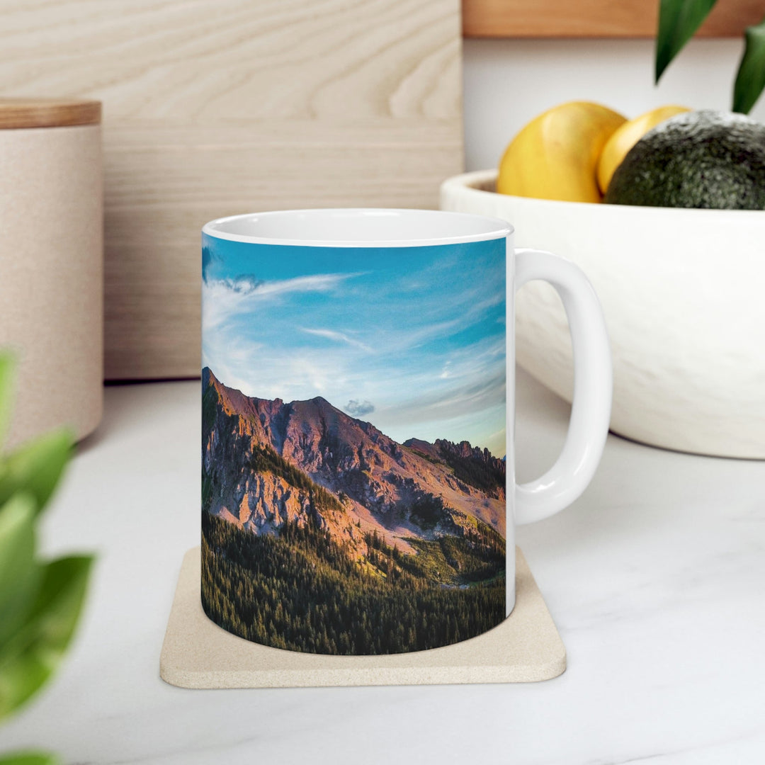 Fading Mountain Light - Ceramic Mug 11oz - Visiting This World