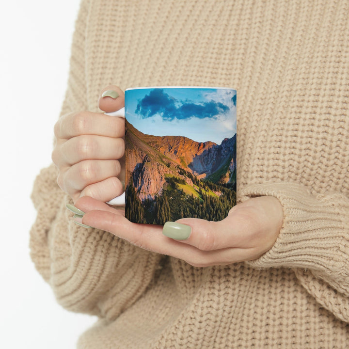 Fading Mountain Light - Ceramic Mug 11oz - Visiting This World