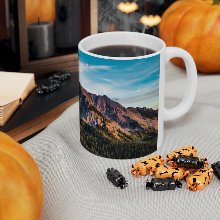 Fading Mountain Light - Ceramic Mug 11oz - Visiting This World