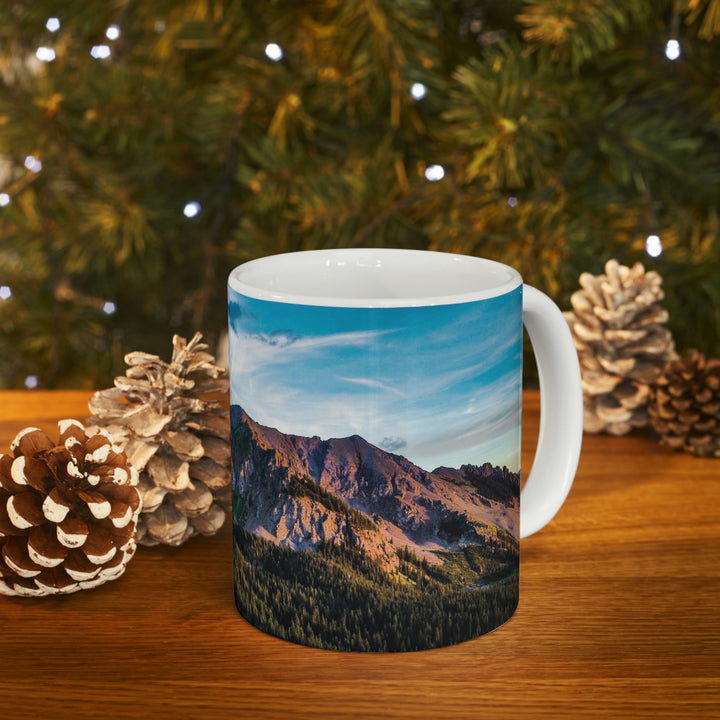 Fading Mountain Light - Ceramic Mug 11oz - Visiting This World