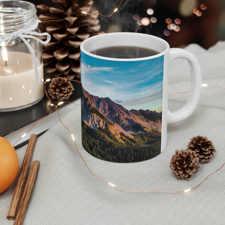 Fading Mountain Light - Ceramic Mug 11oz - Visiting This World