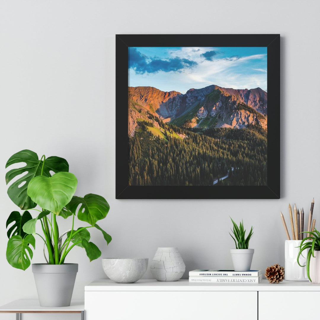 Fading Mountain Light - Framed Print - Visiting This World