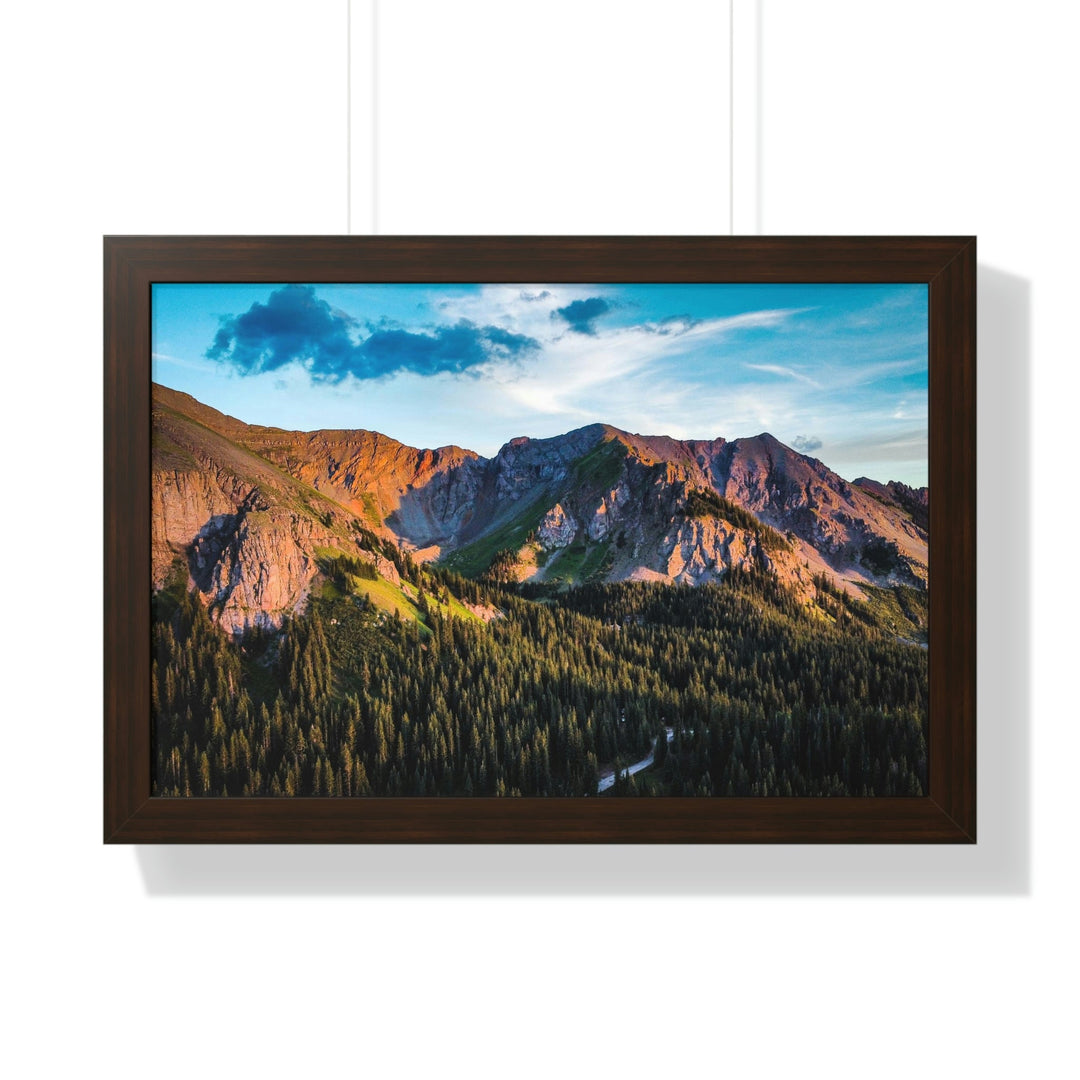 Fading Mountain Light - Framed Print - Visiting This World