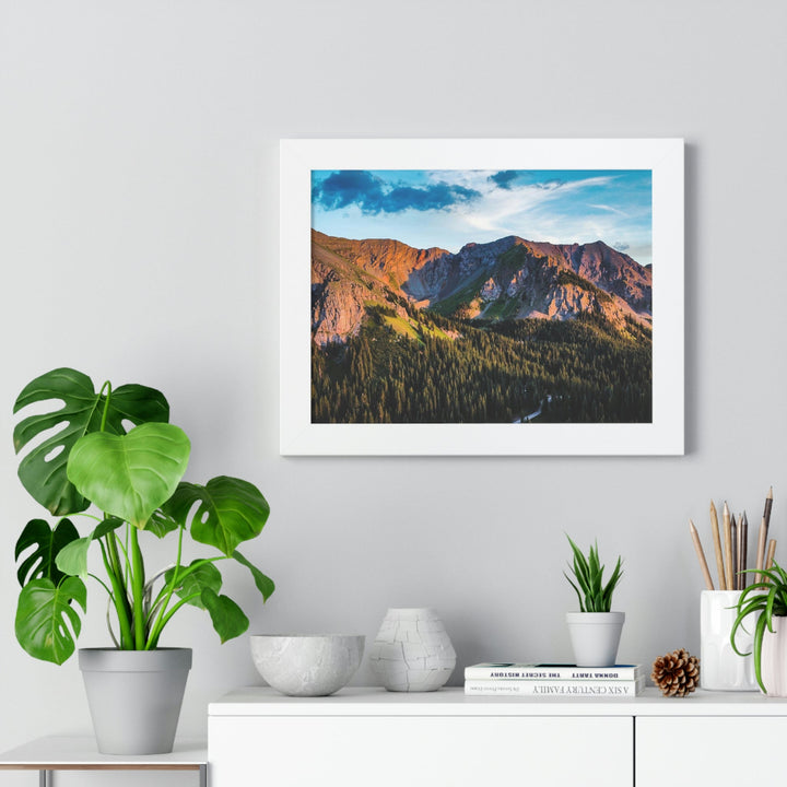 Fading Mountain Light - Framed Print - Visiting This World