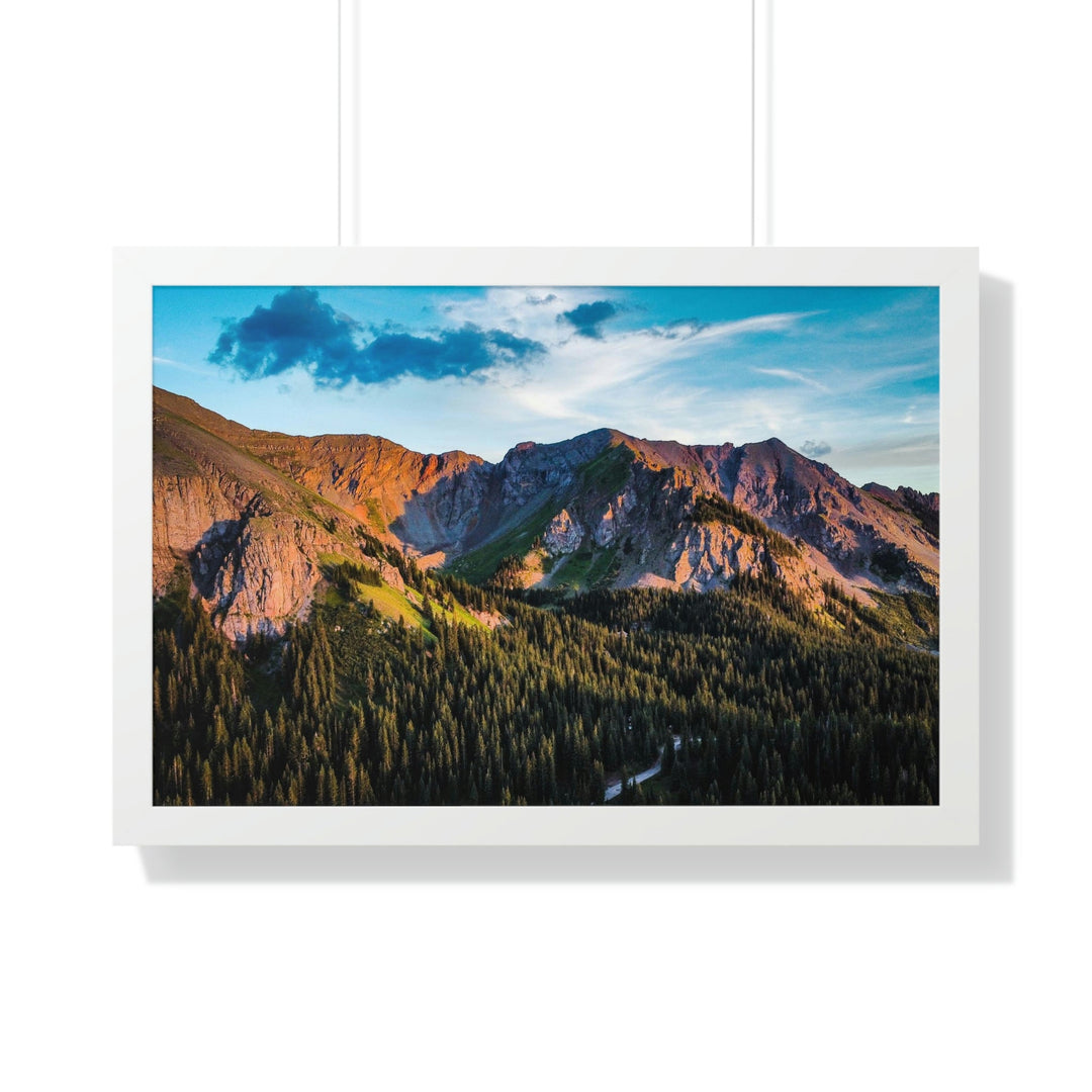 Fading Mountain Light - Framed Print - Visiting This World