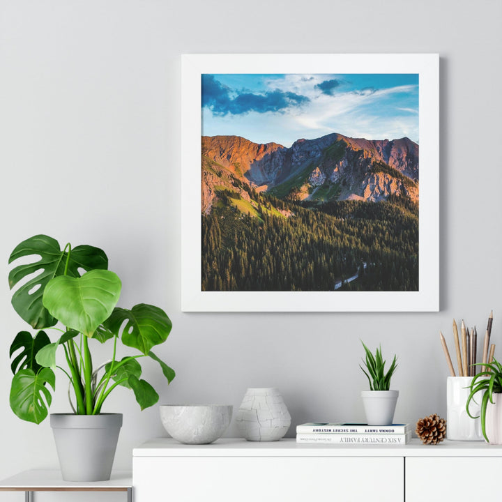 Fading Mountain Light - Framed Print - Visiting This World