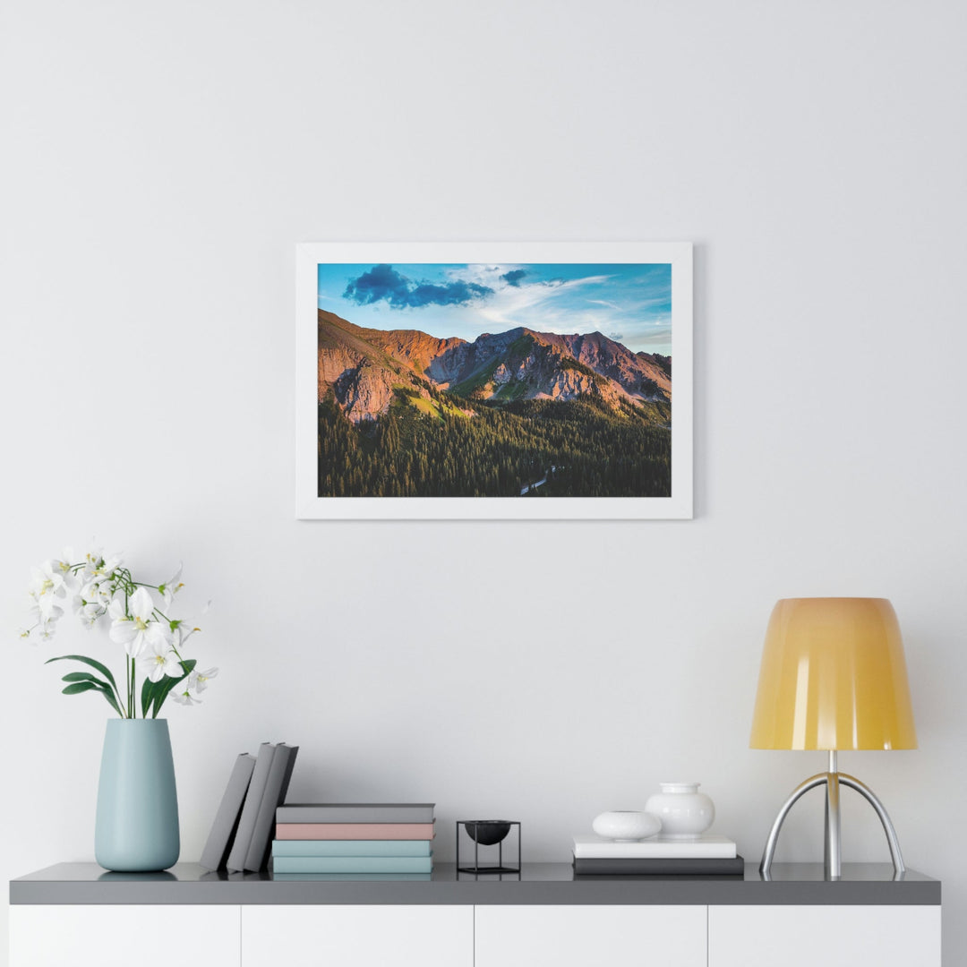 Fading Mountain Light - Framed Print - Visiting This World