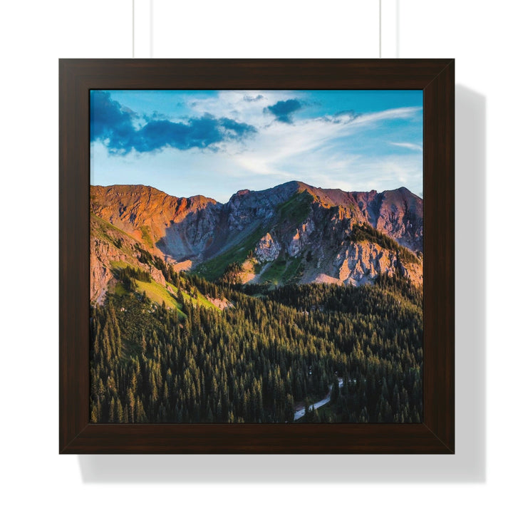 Fading Mountain Light - Framed Print - Visiting This World