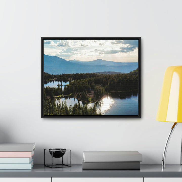 Cool Mountain Lakes - Canvas with Frame