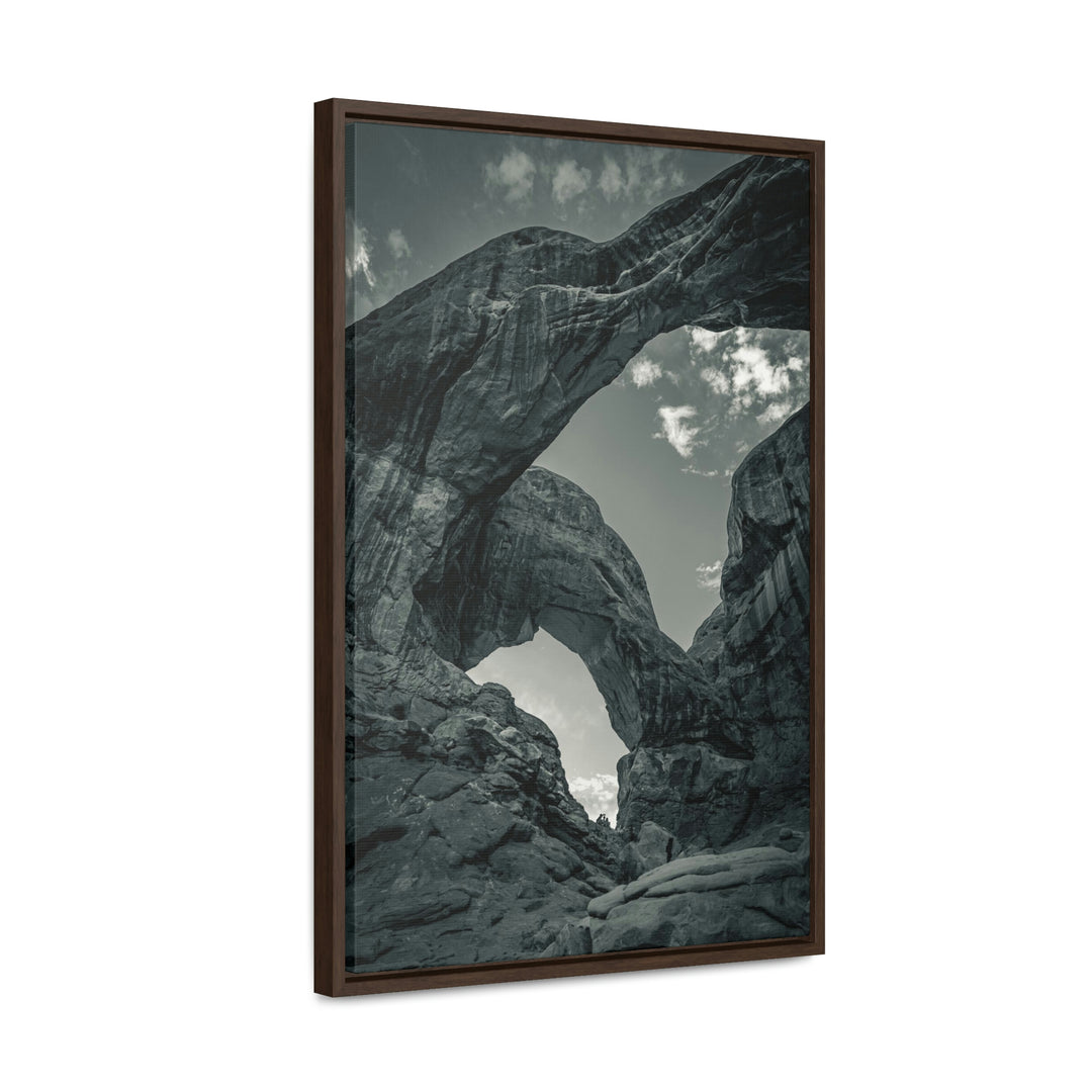 Natural Frames Part 4 in Black and White - Canvas with Frame