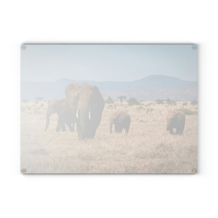 Family March - Glass Cutting Board - Visiting This World