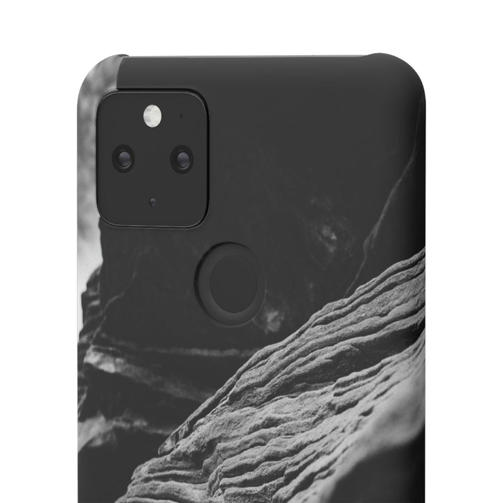 Layers of Rock in Black and White - Phone Case