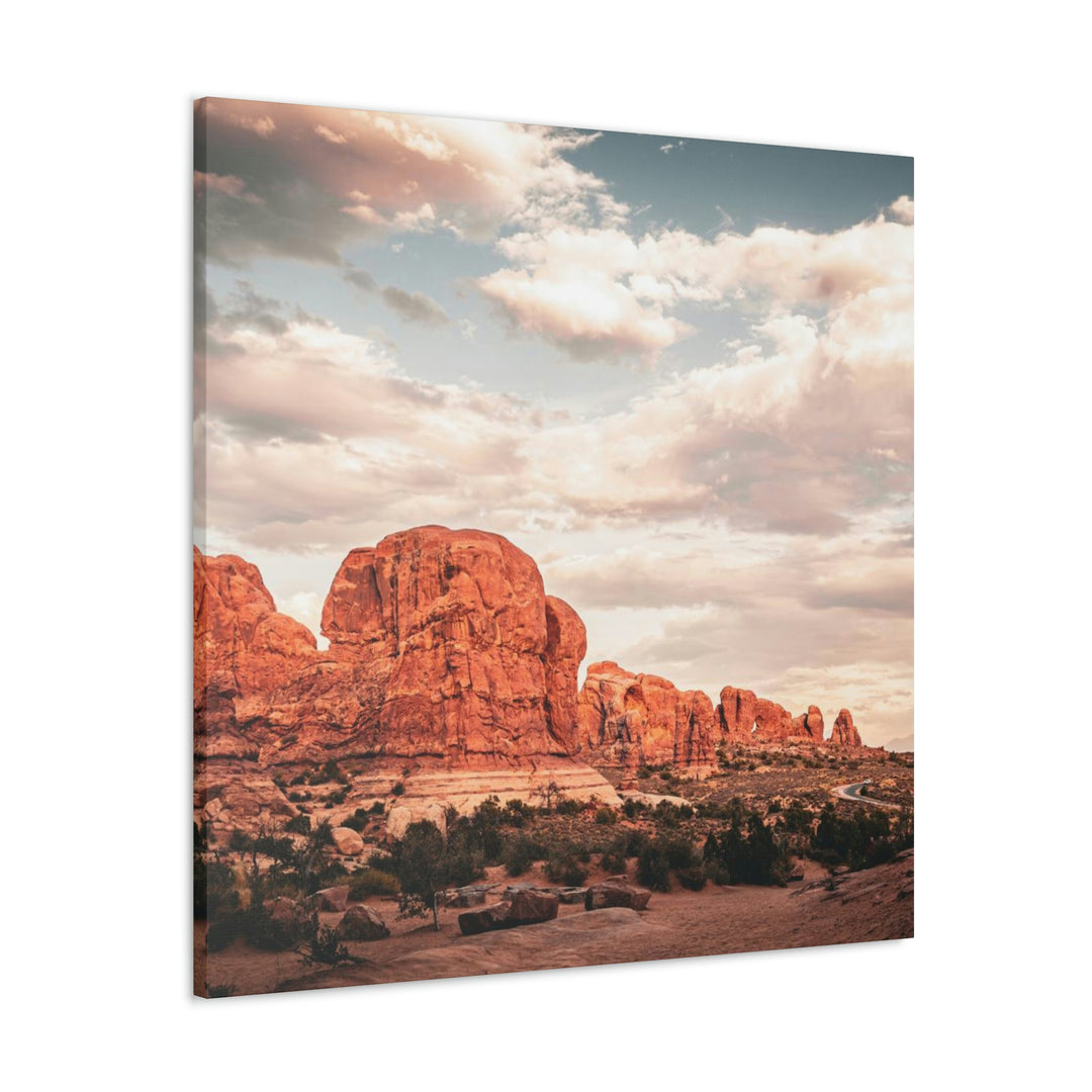 A Desert Sunset - Canvas