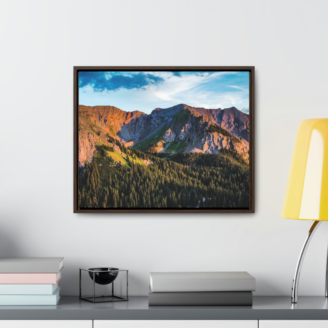 Fading Mountain Light - Canvas with Frame