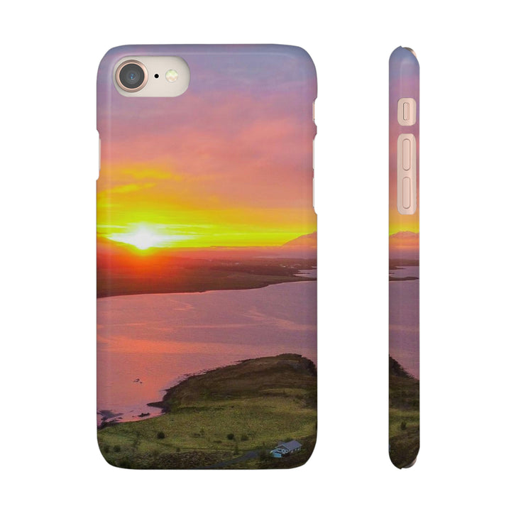 Sunset Over the Fjord Part 1 - Phone Case