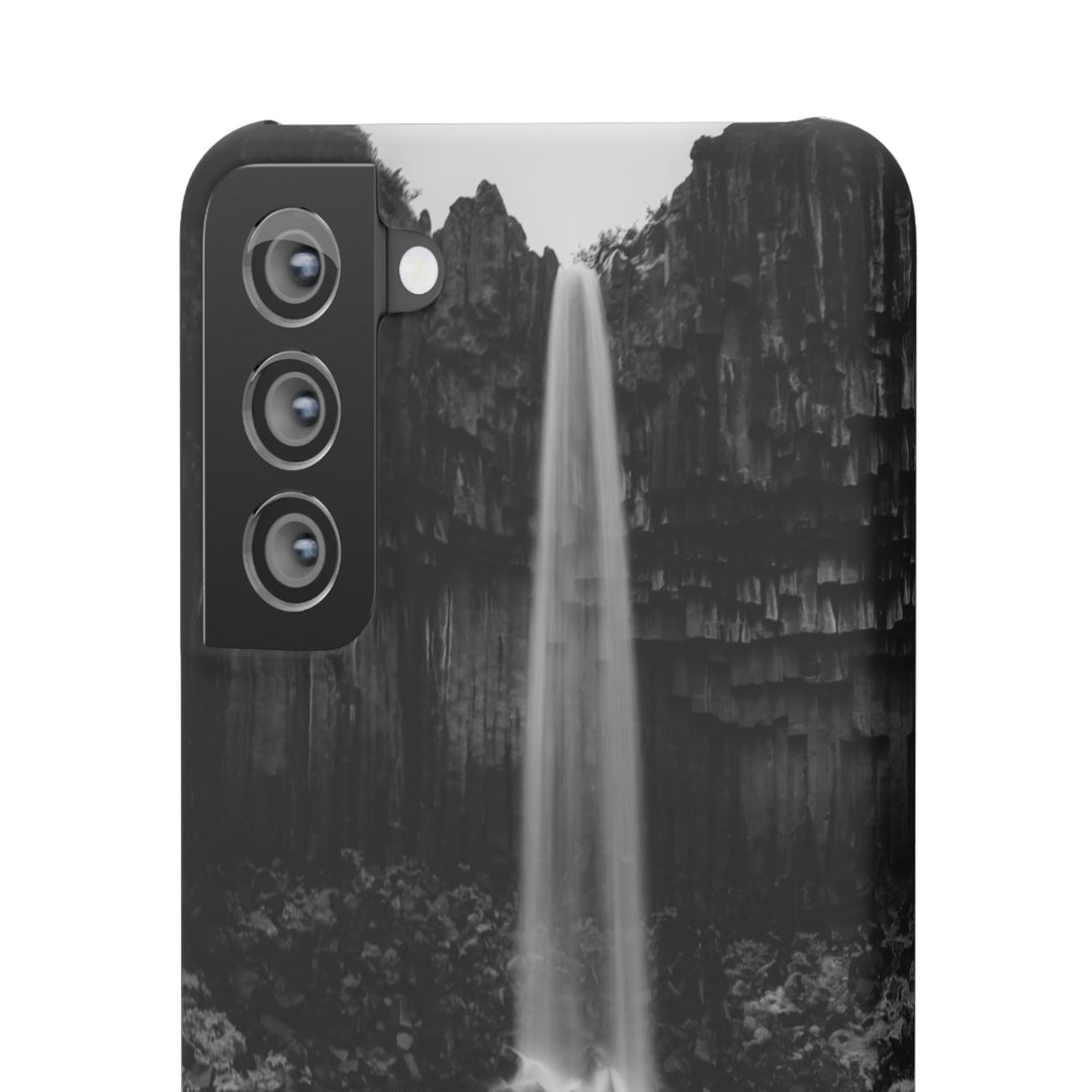 Svartifoss in Black and White - Phone Case