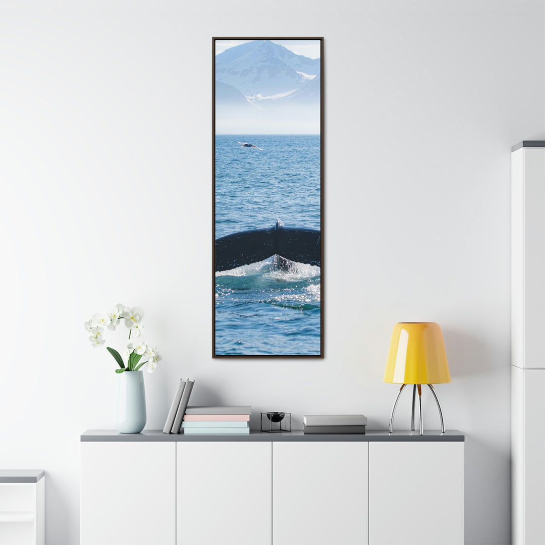 A Whale and A Mountain - Canvas with Frame