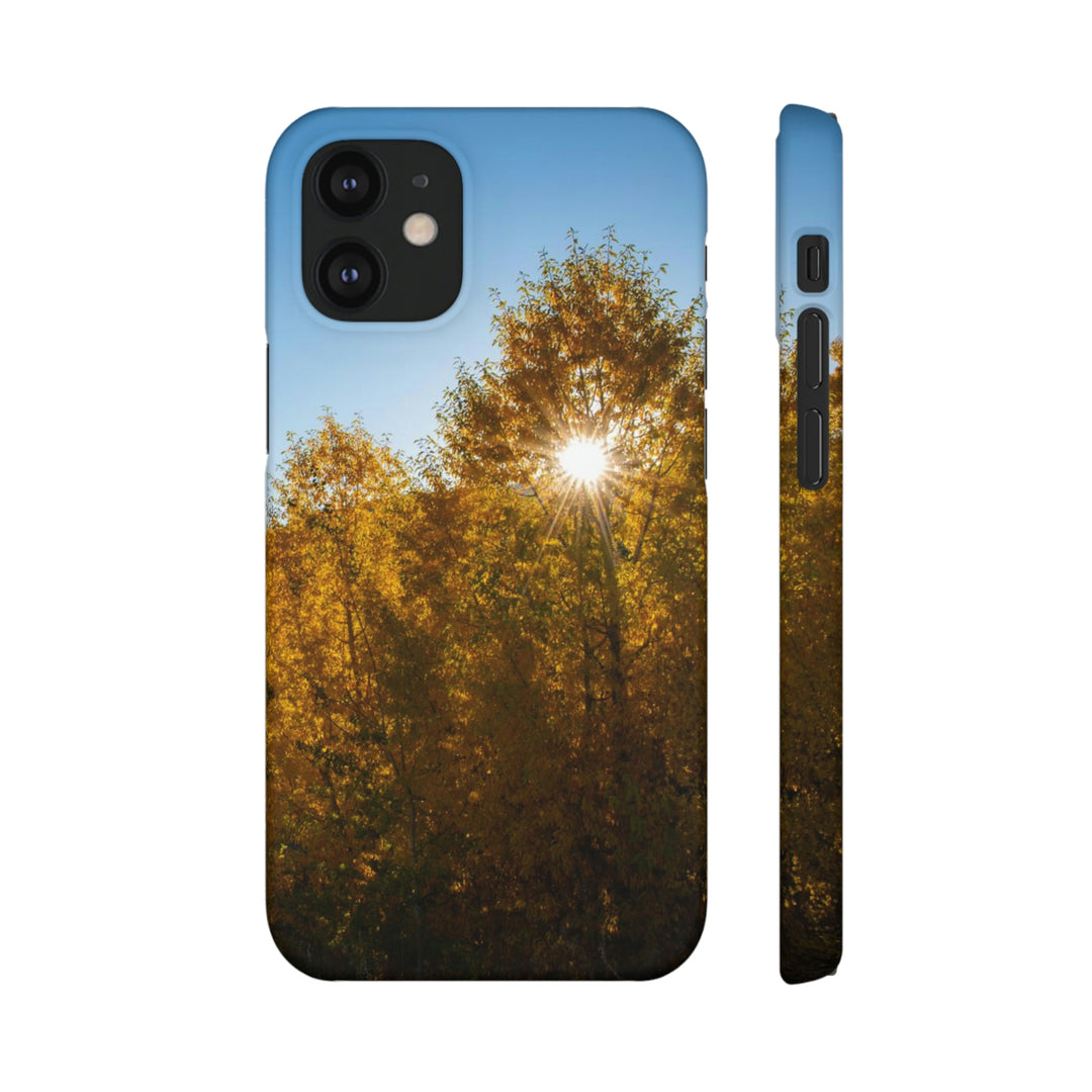 Sun Through the Aspens - Phone Case